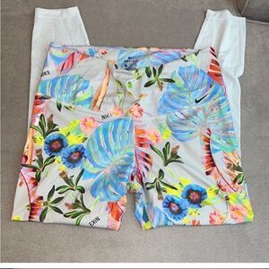 Nwot Nike dri-fit tropical floral print pants